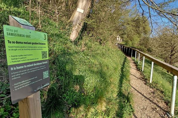 Naravoslovno kulturna učna pot Samostanski grič