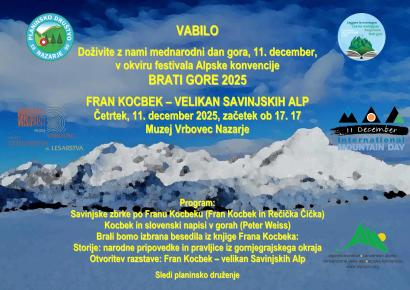 Vabilo BRATI GORE 25 PD Nazarje